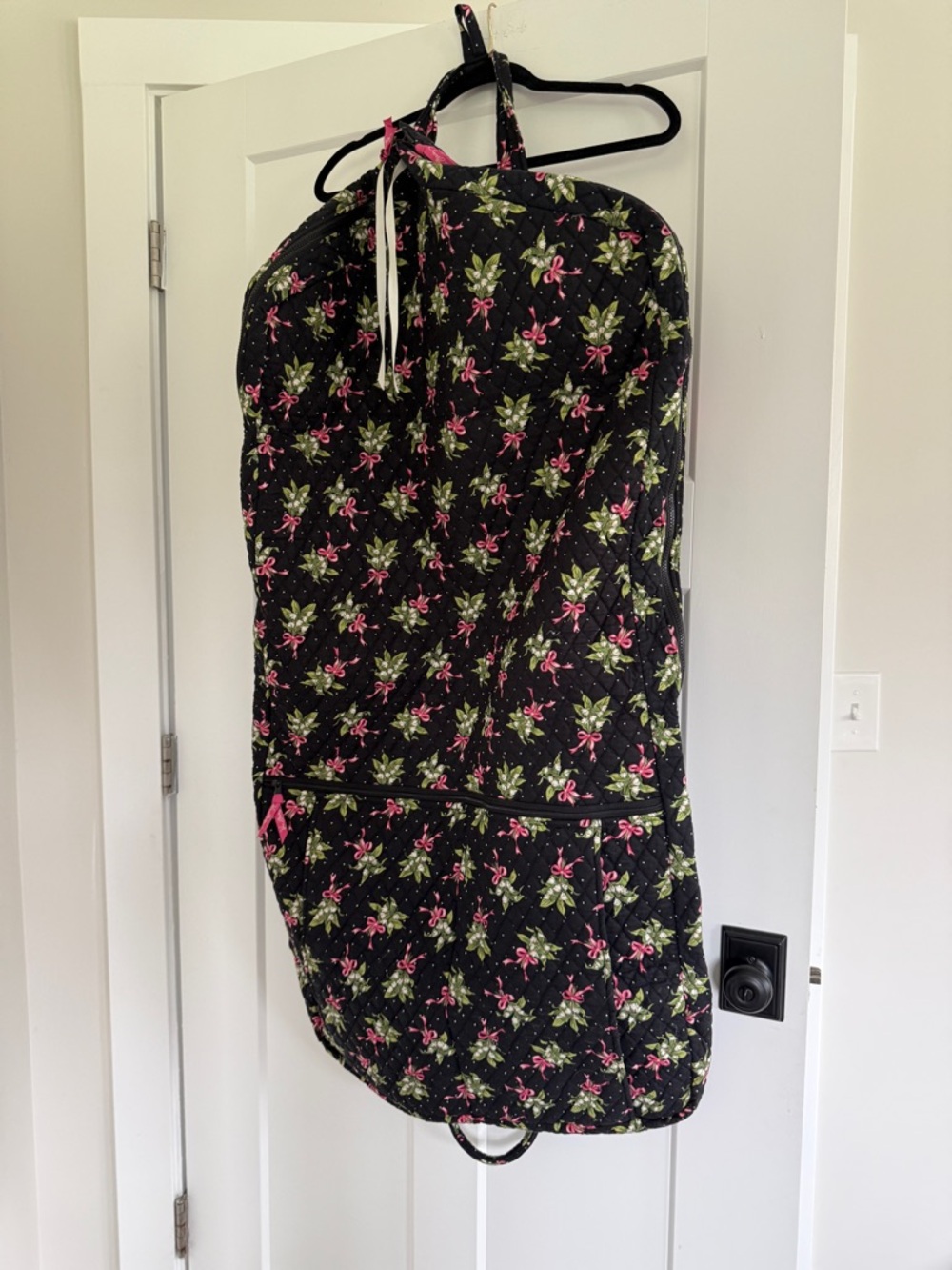 V era Bradley Quilted Vintage Retired New Hope Floral Garment Travel Bag RARE!!!